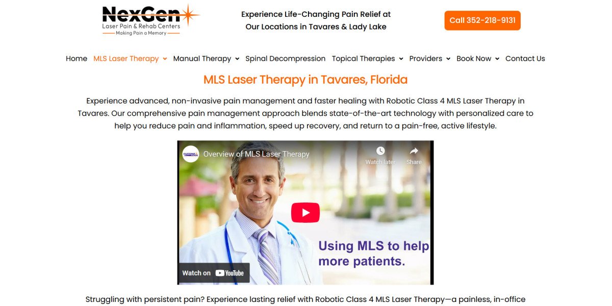 Revolutionary Pain Relief with MLS Laser Therapy in The Villages and Tavares, FL
